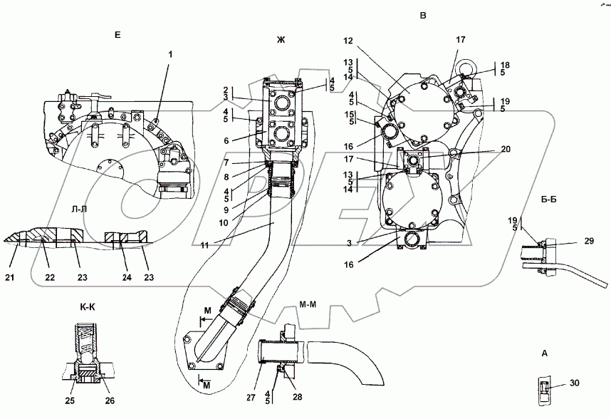 3501-16-1-03СП Установка трансмиссии