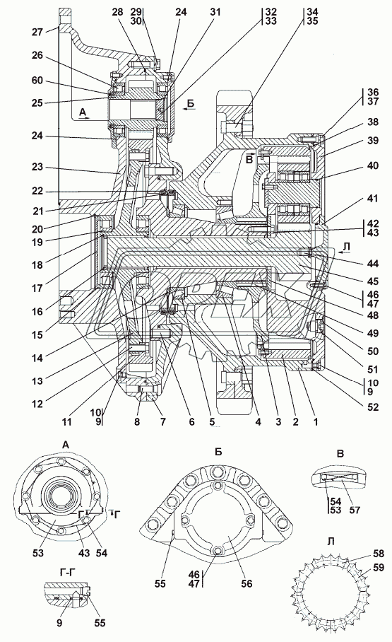 ТТ3501-19-12СП Передача бортовая