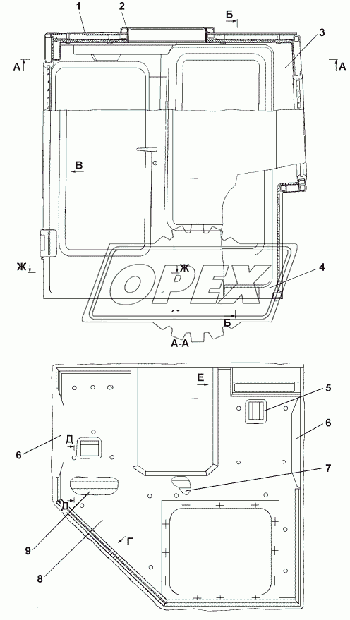 ТТ2501-89-1СП Обивка кабины 1