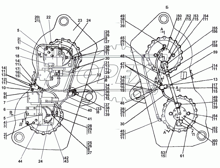 312501-90-1-02СП/-03СП Привод лебедок 1