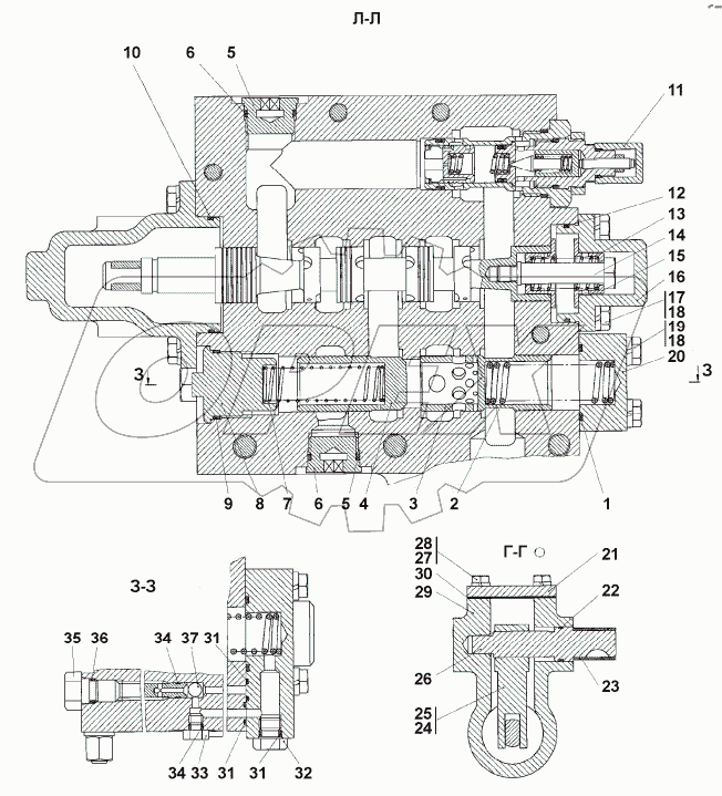 312501-91-10-01СП Распределитель гидромоторов