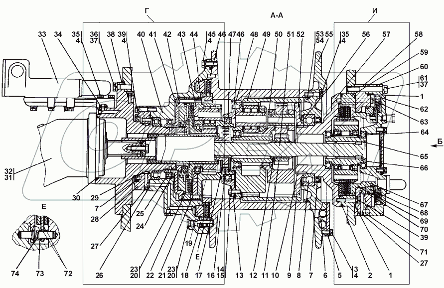 312501-90-1-02СП/-03СП Привод лебедок