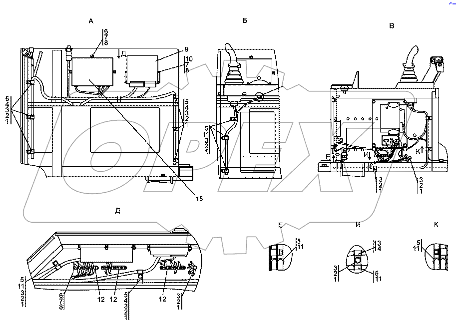 313516-10-12СП Электрооборудование пола кабины