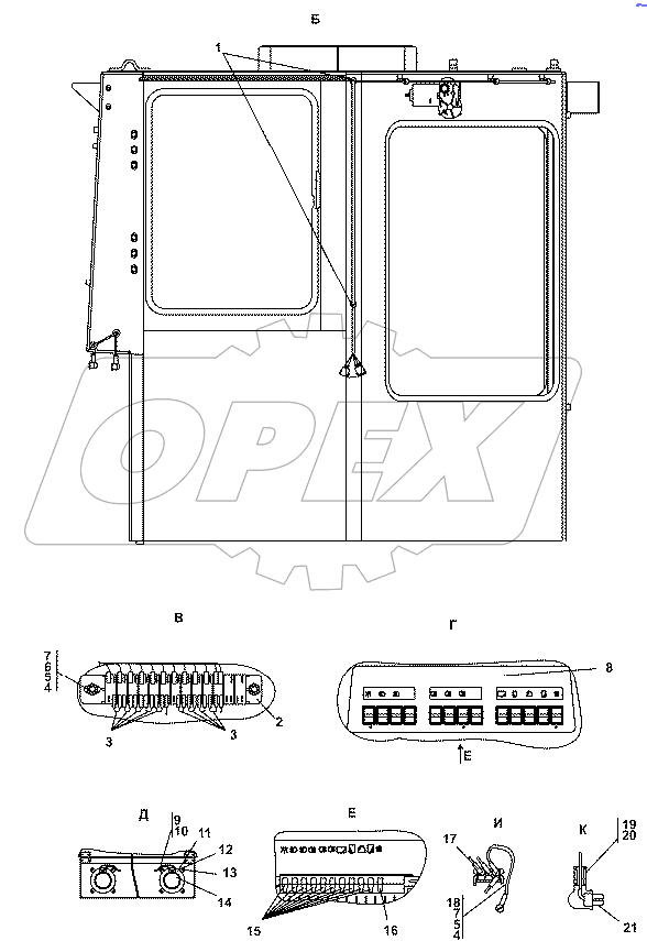 313516-10-14СП Электрооборудование крыши кабины