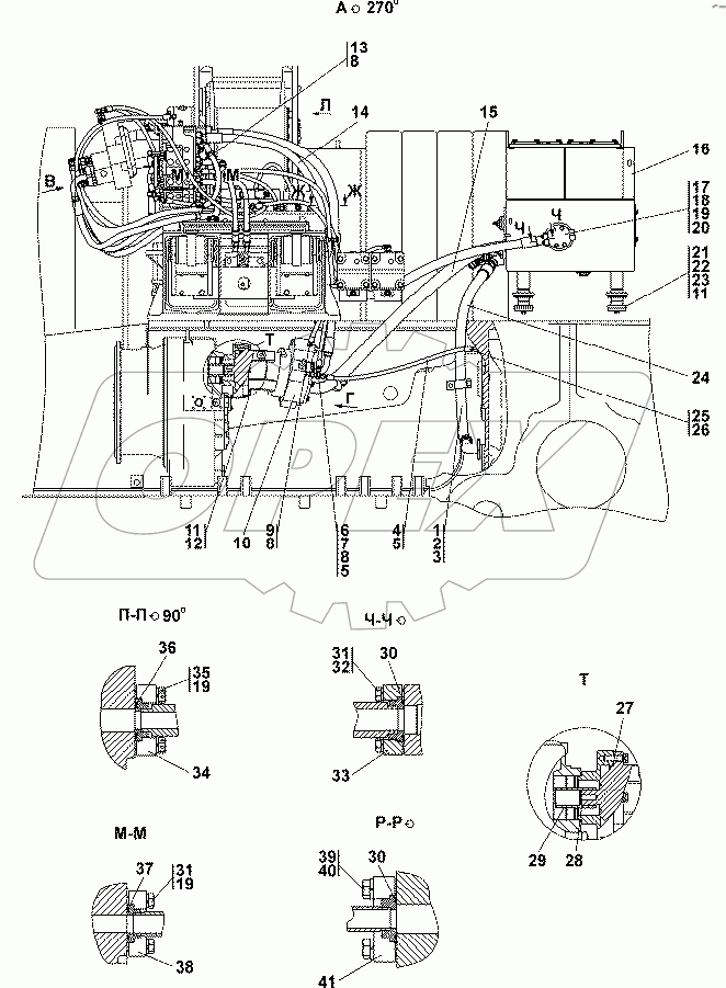 313512-26-1СП Установка гидросистемы