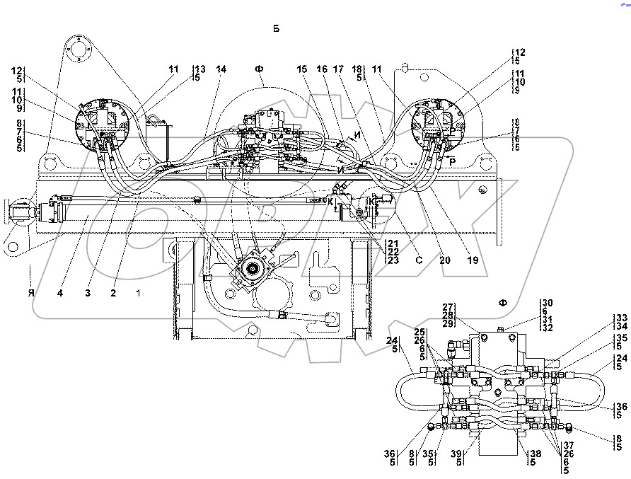 313512-26-1СП Установка гидросистемы