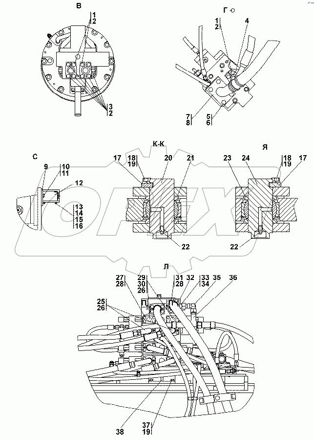 313512-26-1СП Установка гидросистемы