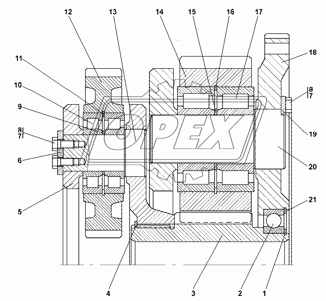 3501-96-102СП Механизм планетарный