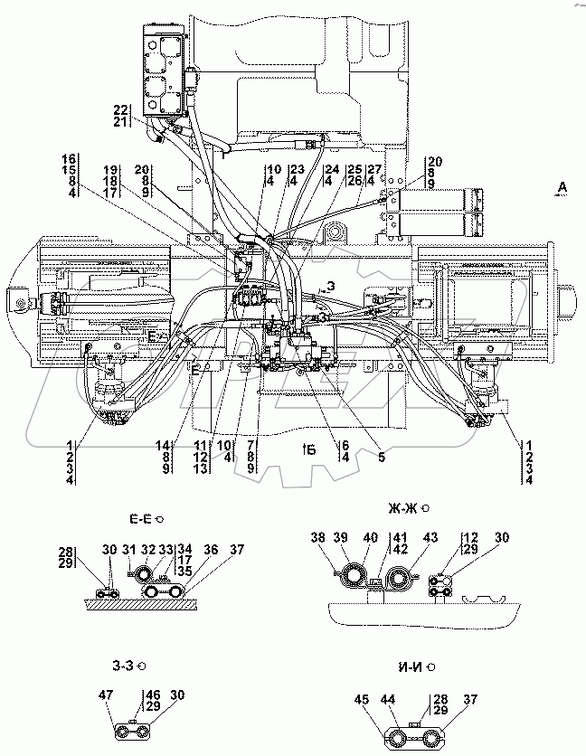 313512-26-1СП Установка гидросистемы