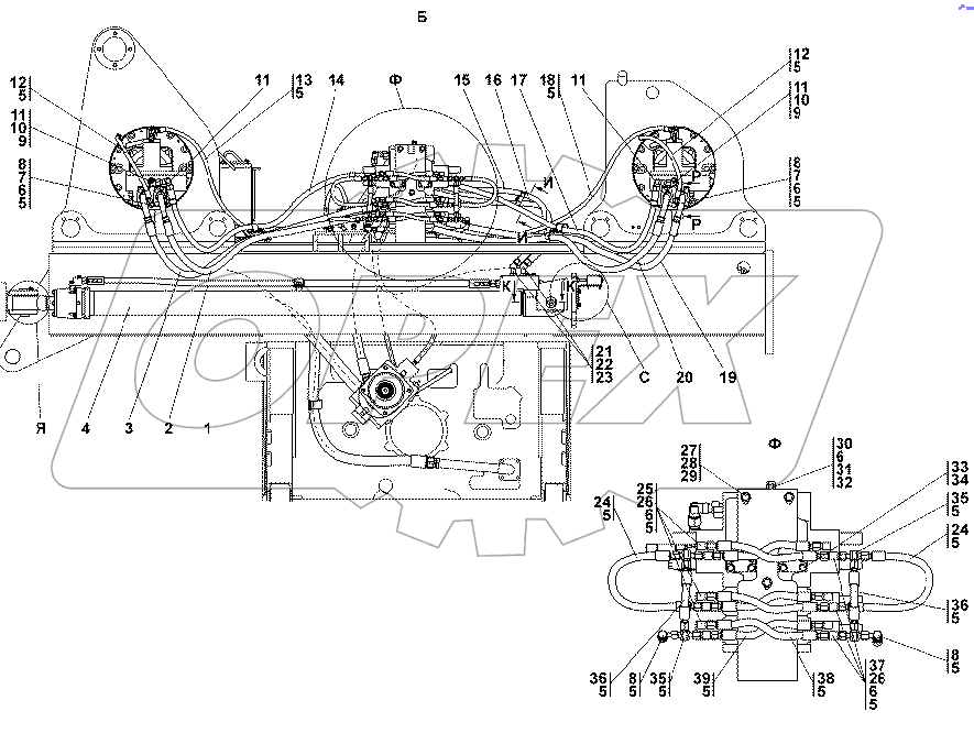 313512-26-1СП Установка гидросистемы