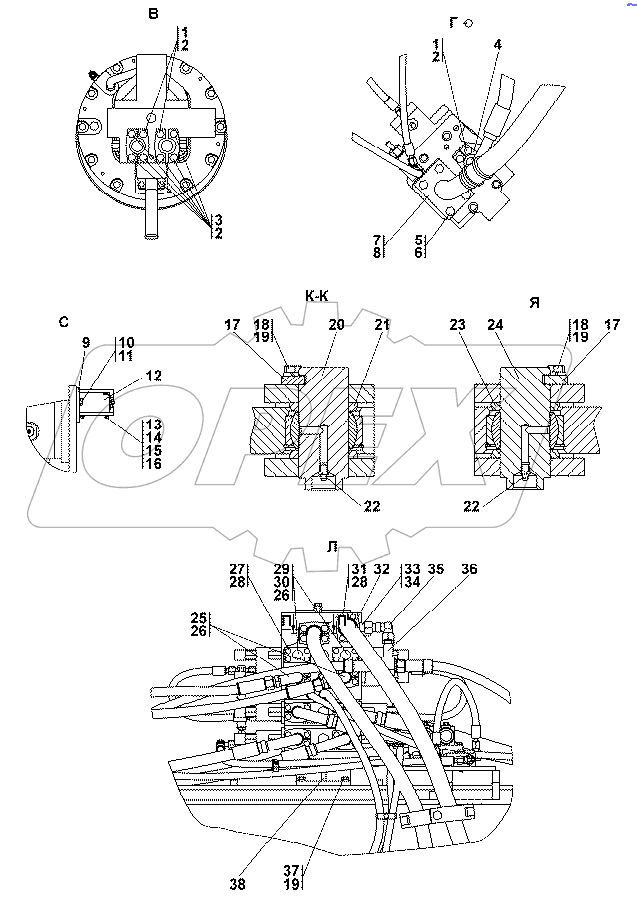 313512-26-1СП Установка гидросистемы