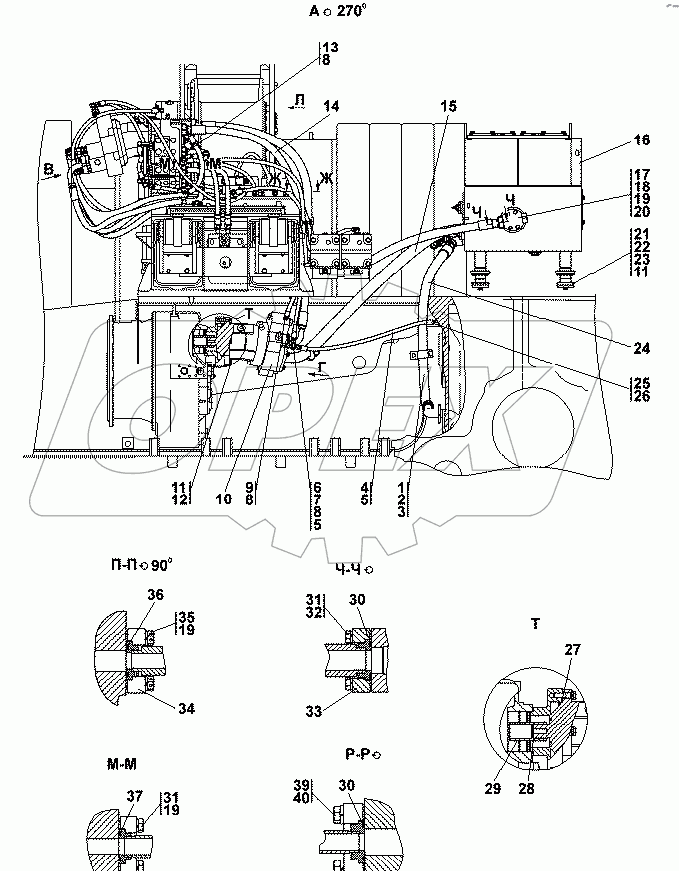 313512-26-1-02СП Установка гидросистемы