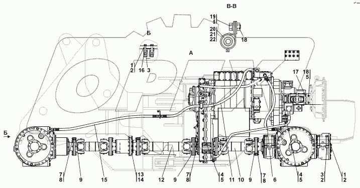 0602-16-1СП Установка трансмиссии