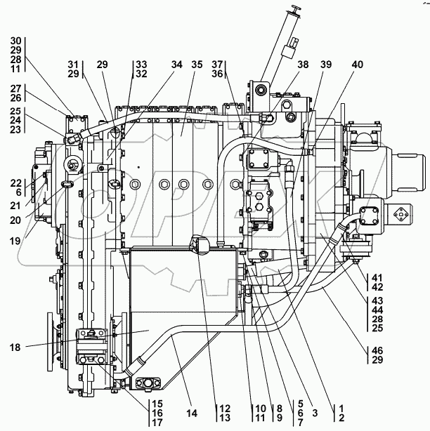 0602-12-1СП Блок трансмиссии