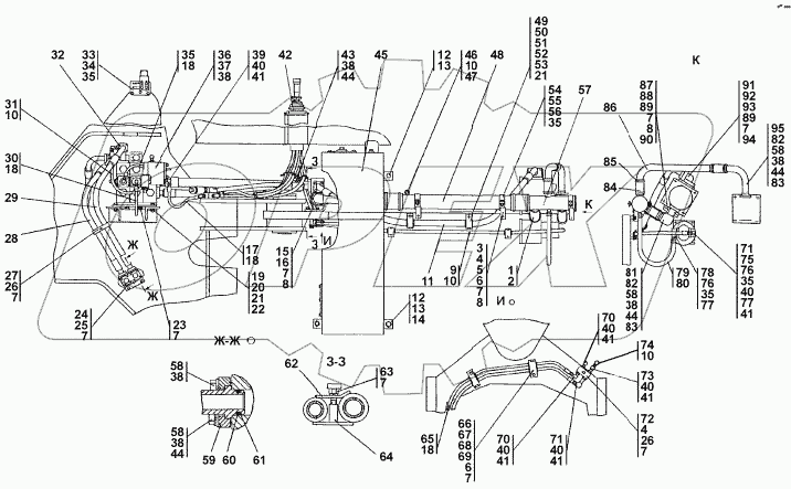 0602-26-1СП Установка гидросистемы