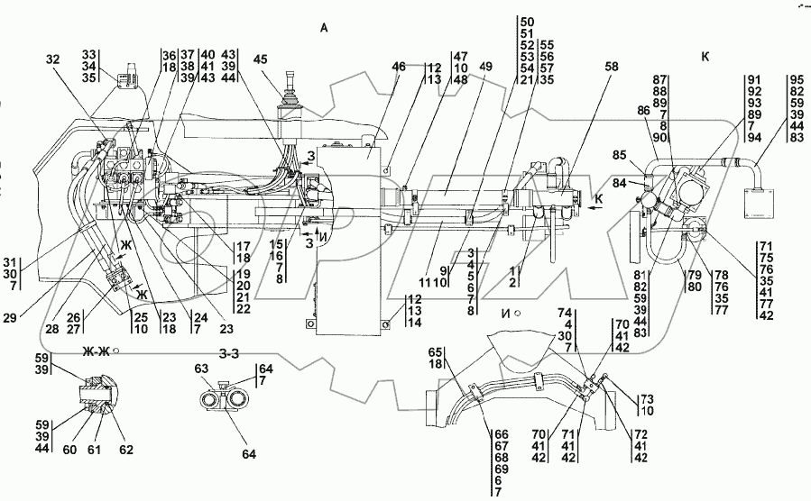 0602-26-1-01СП Установка гидросистемы