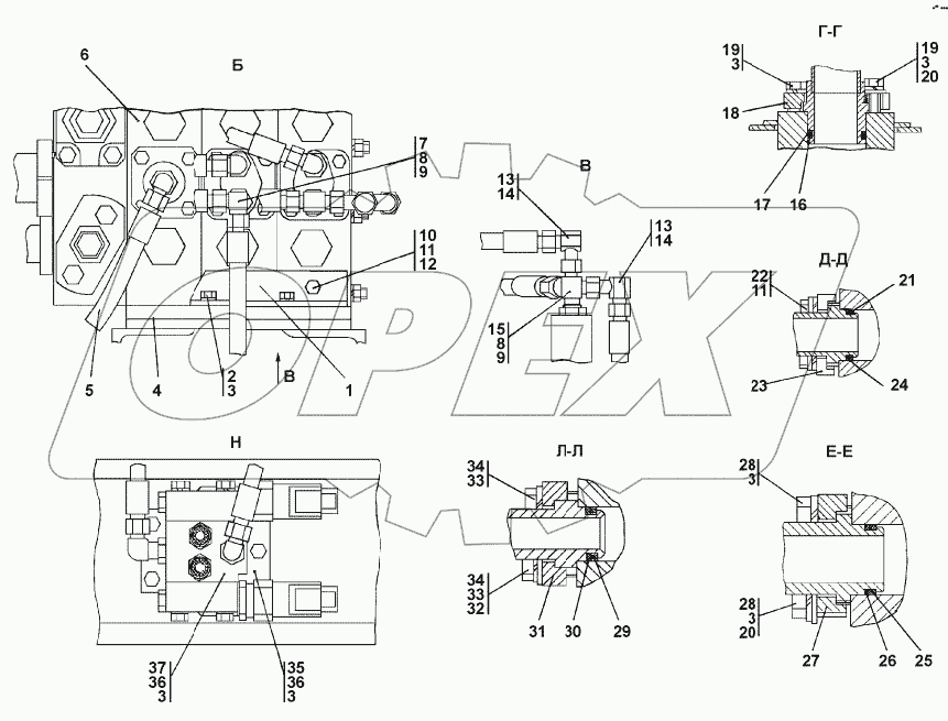 0602-26-1-01СП Установка гидросистемы