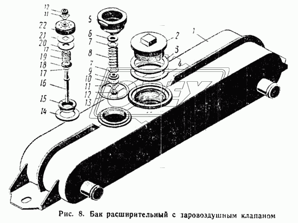 Бак расширительный с паровоздушным клапаном