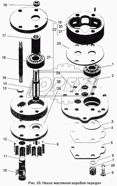 Насос масляный коробки передач