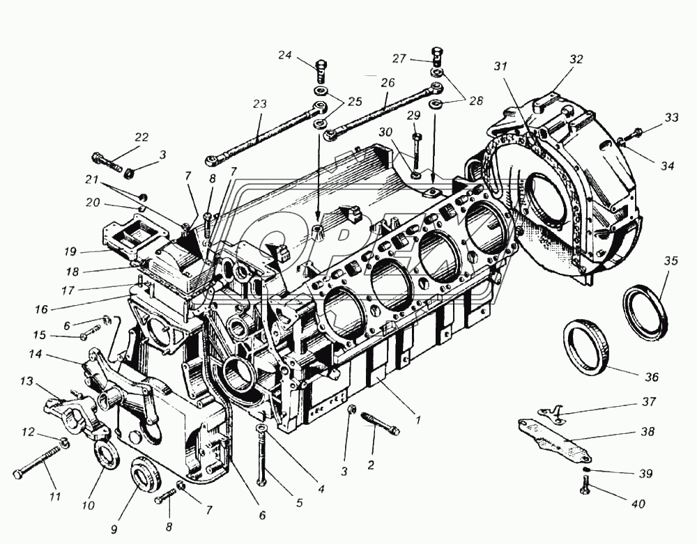 Подвеска двигателя-238НД