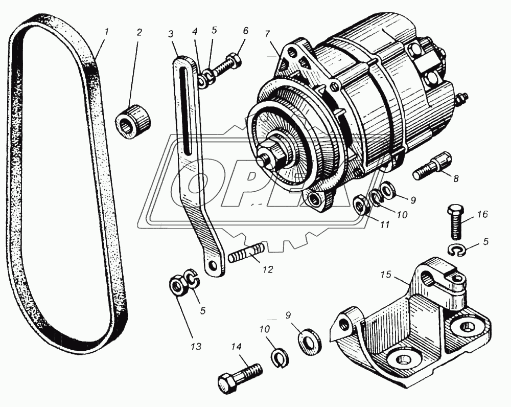 Генератор двигателя-238НД