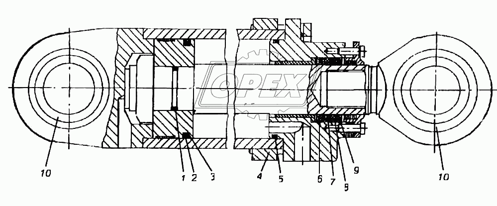 Уплотнение и подшипники гидроцилиндров погрузочного оборудования