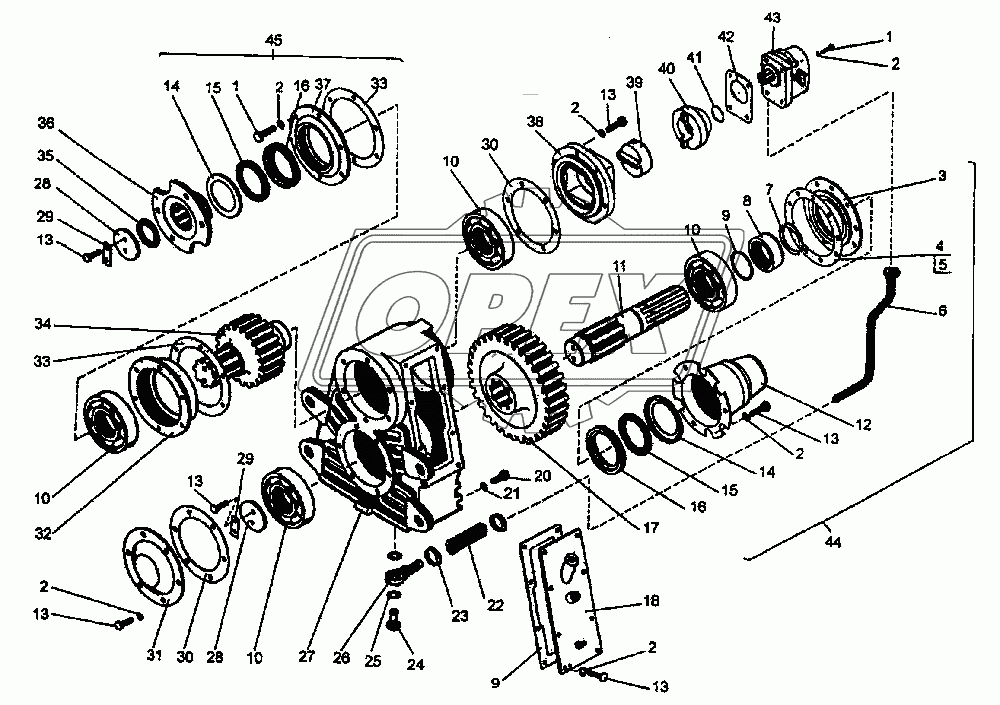 Редуктор односкоростной