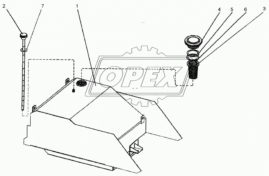 Бак топливный 744Р1-1101000