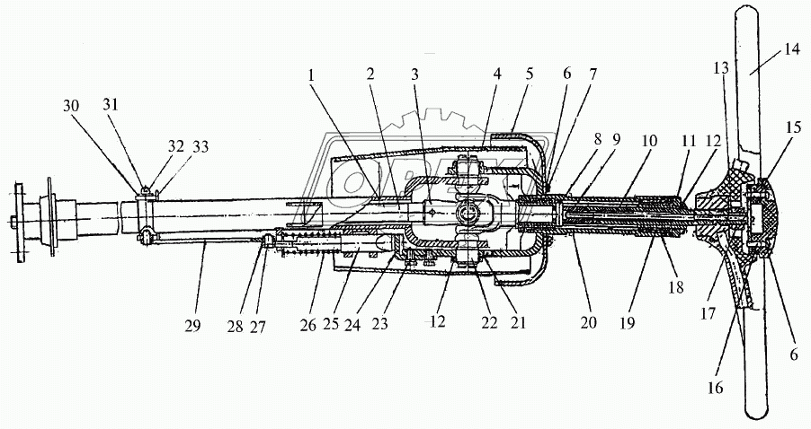 Колонка рулевая ДАНФОСС 744P2-3401000