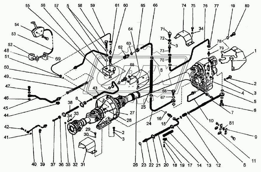 Механизм отбора мощности 744P1-4200000