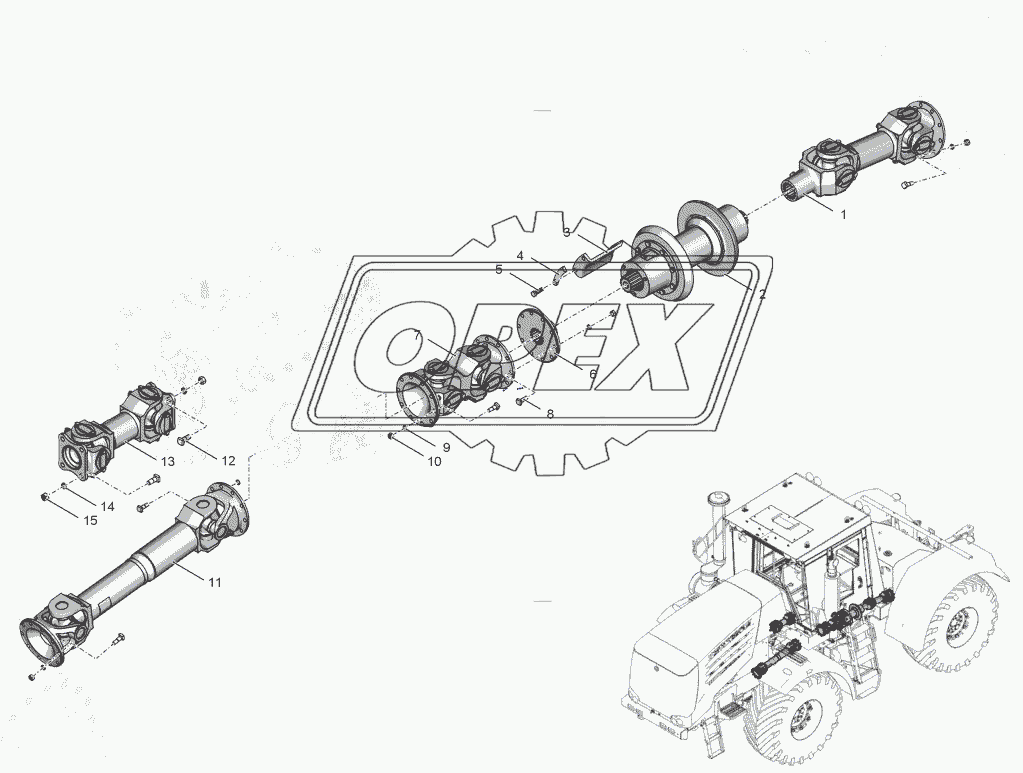 744Р1-2200000 Передача карданная