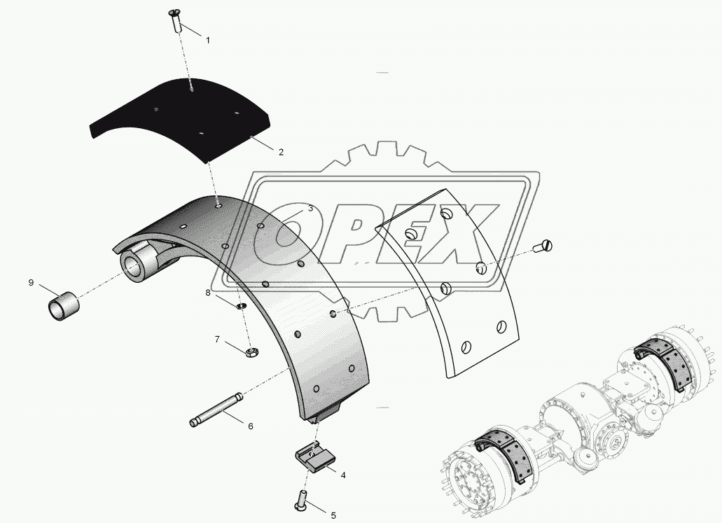 2765020-2300060 Колодка тормоза верхняя