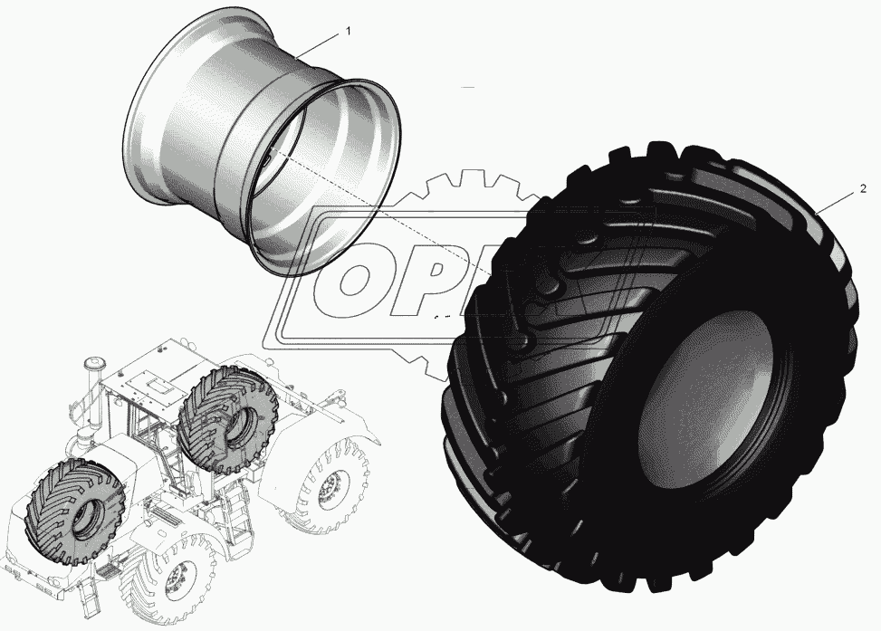 744Р2-3100010 Колесо правое