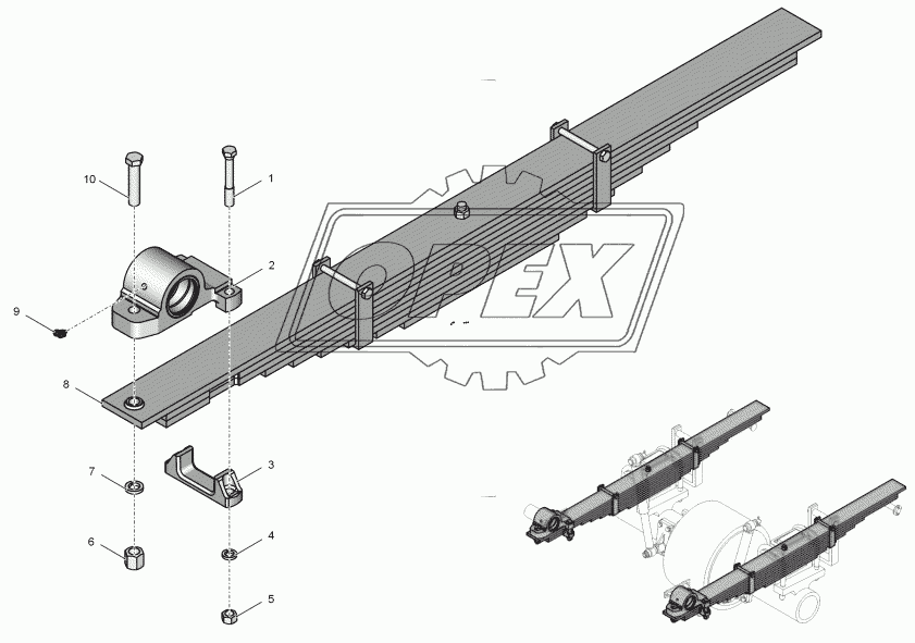 2256010-2900080-2 Рессора с ушком