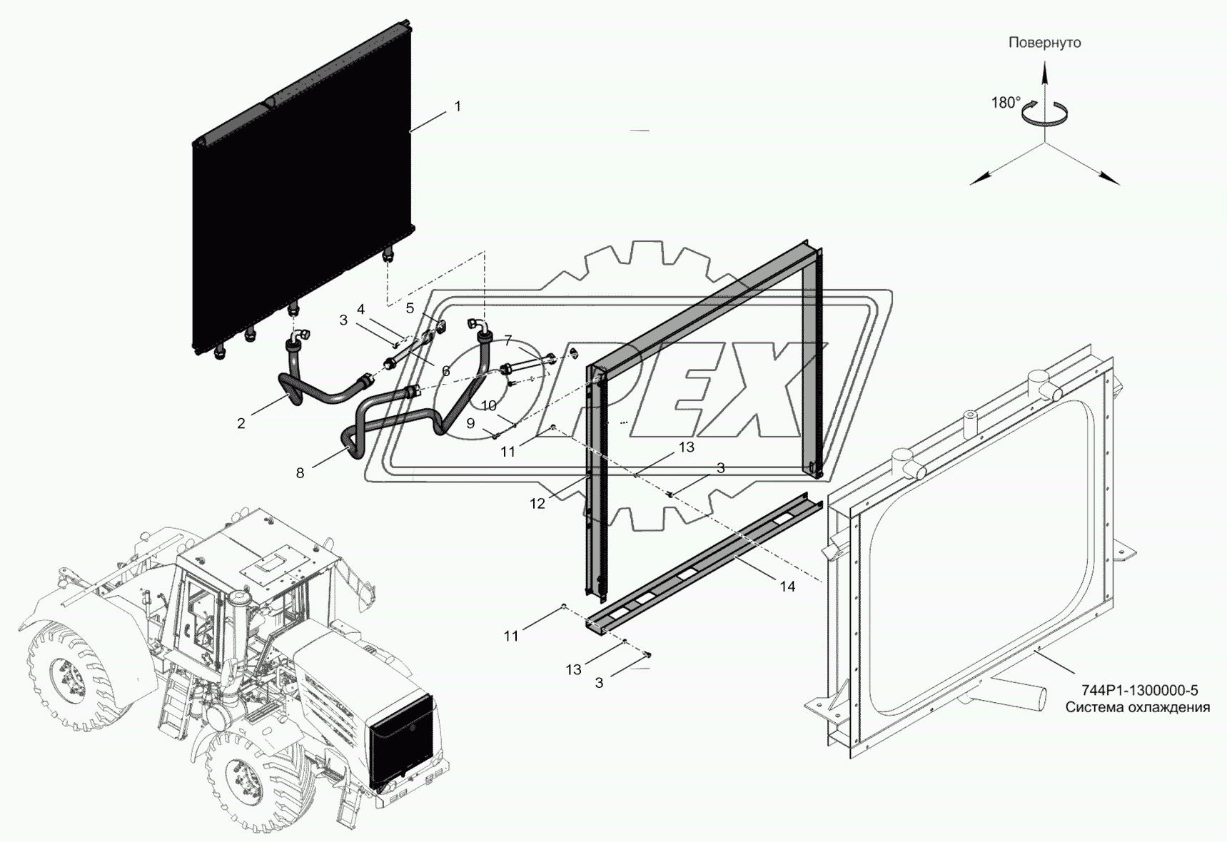 744Р1-1400000-3 Система смазки