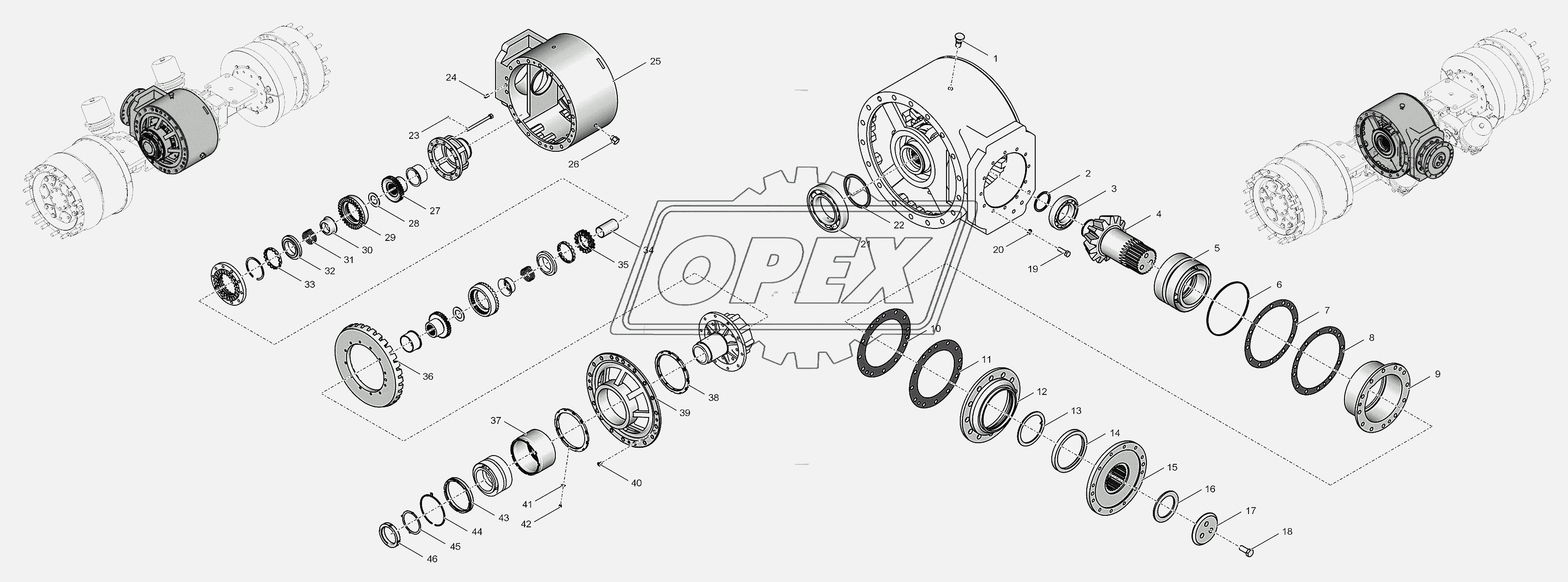 2765020-2302000 Передача главная с дифференциалом 1