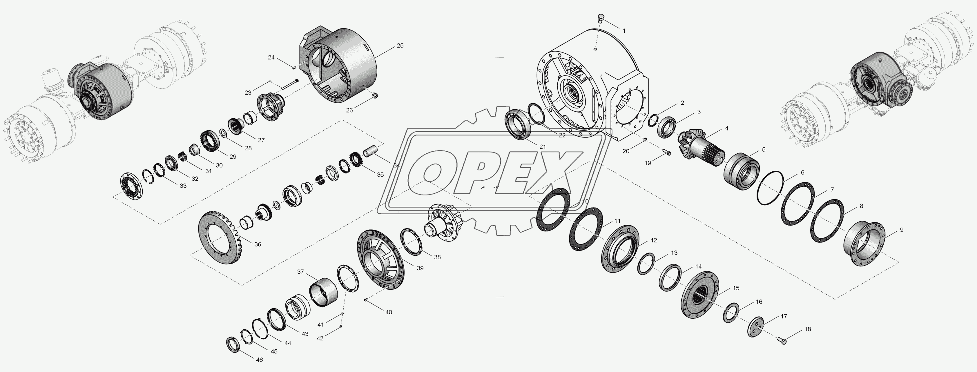 2765020-2302000 Передача главная с дифференциалом