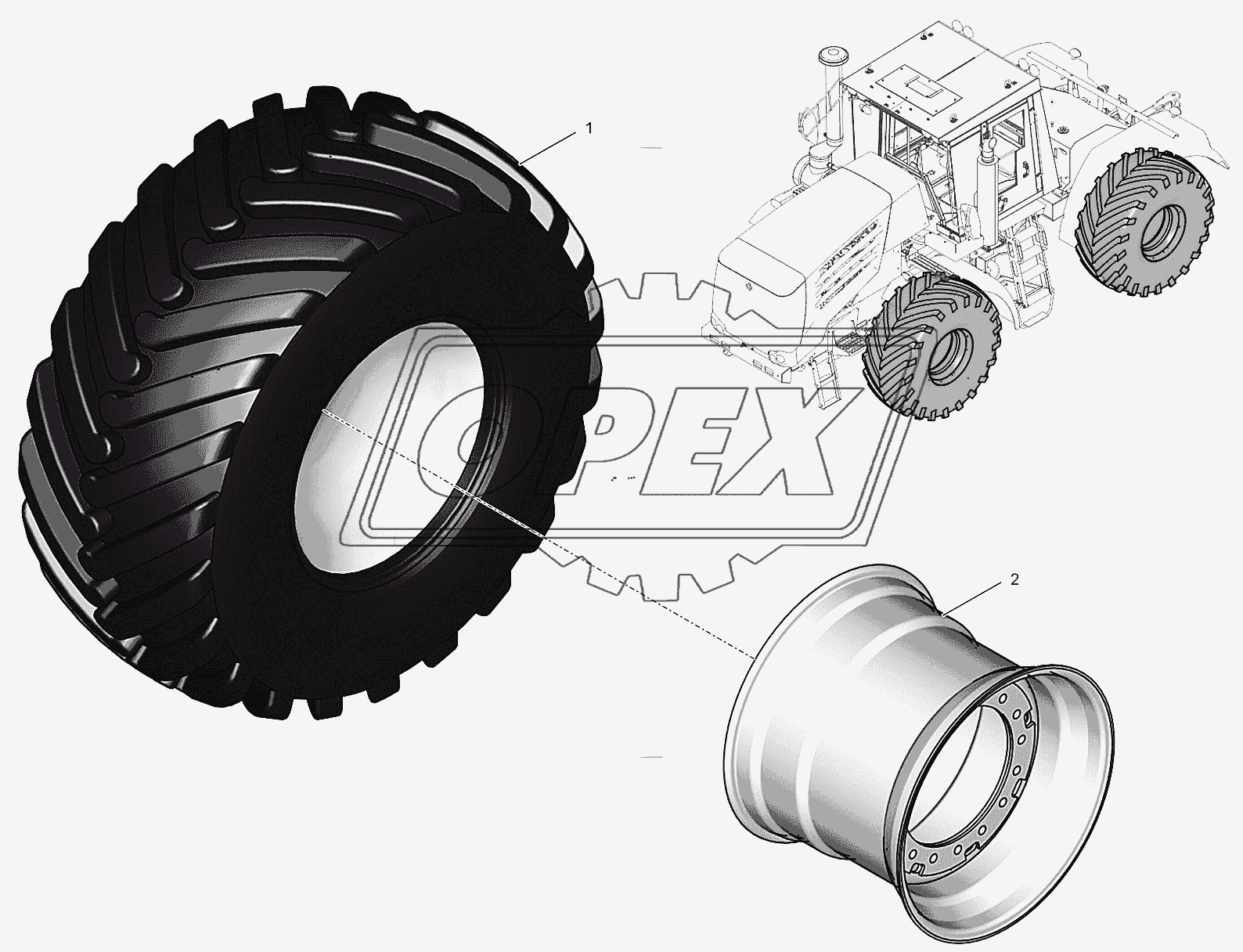 744Р2-3100010-01 Колесо левое