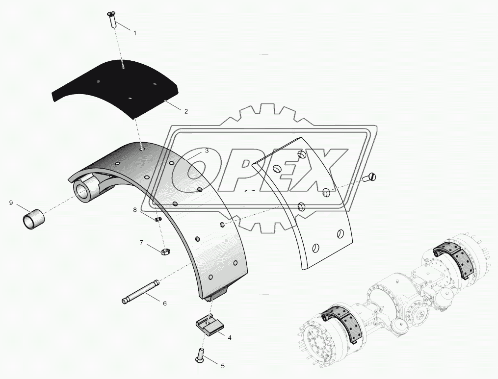 2765020-2300060 Колодка тормоза верхняя