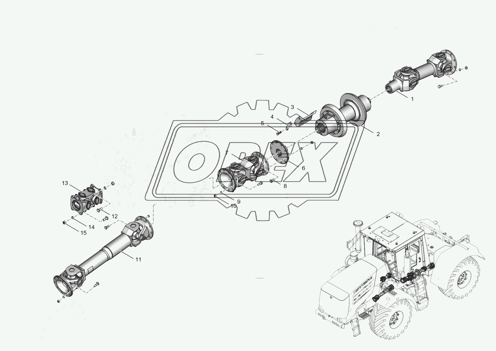 744Р2-2200000 Передача карданная