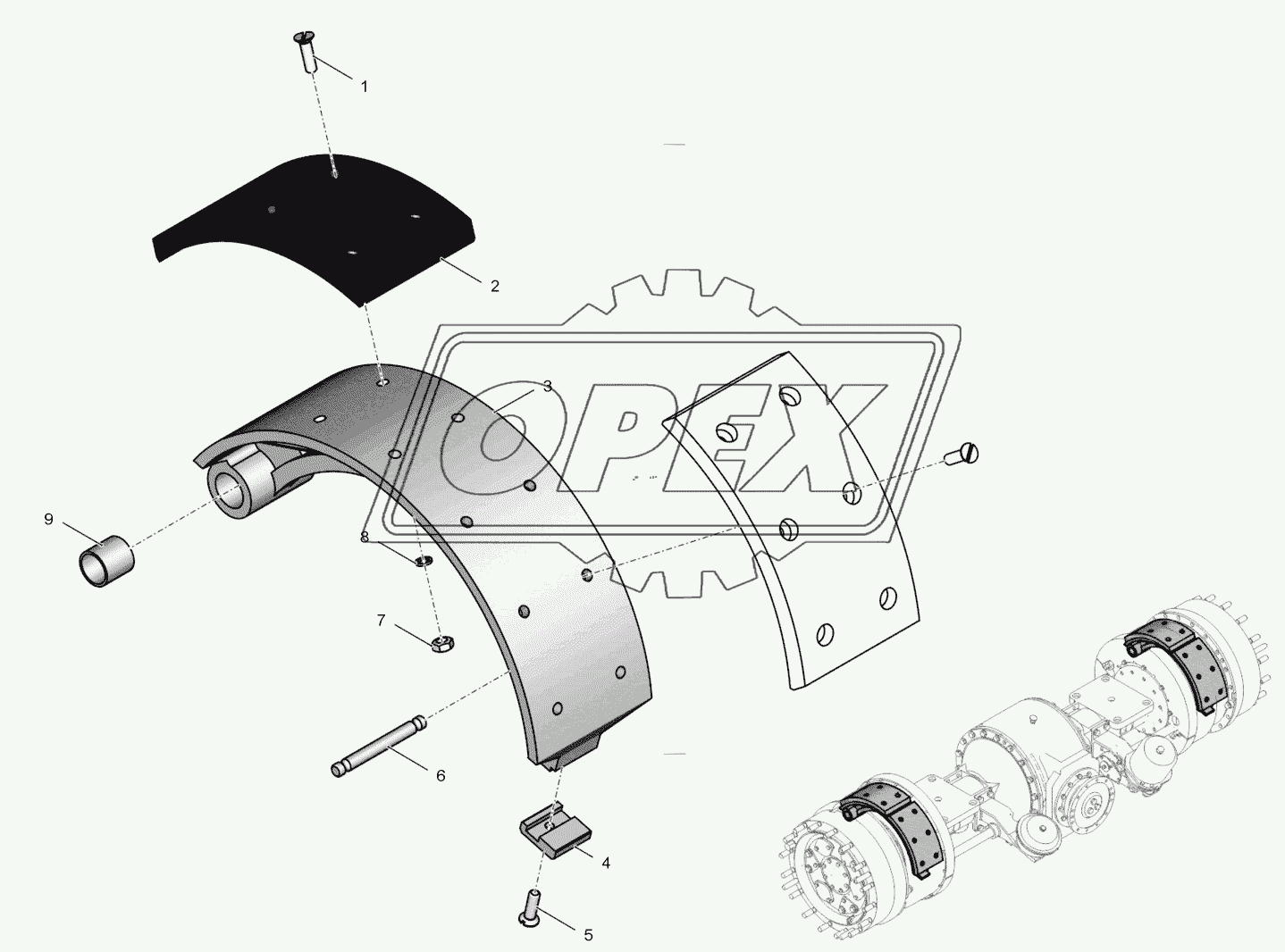 2765020-2300060 Колодка тормоза верхняя