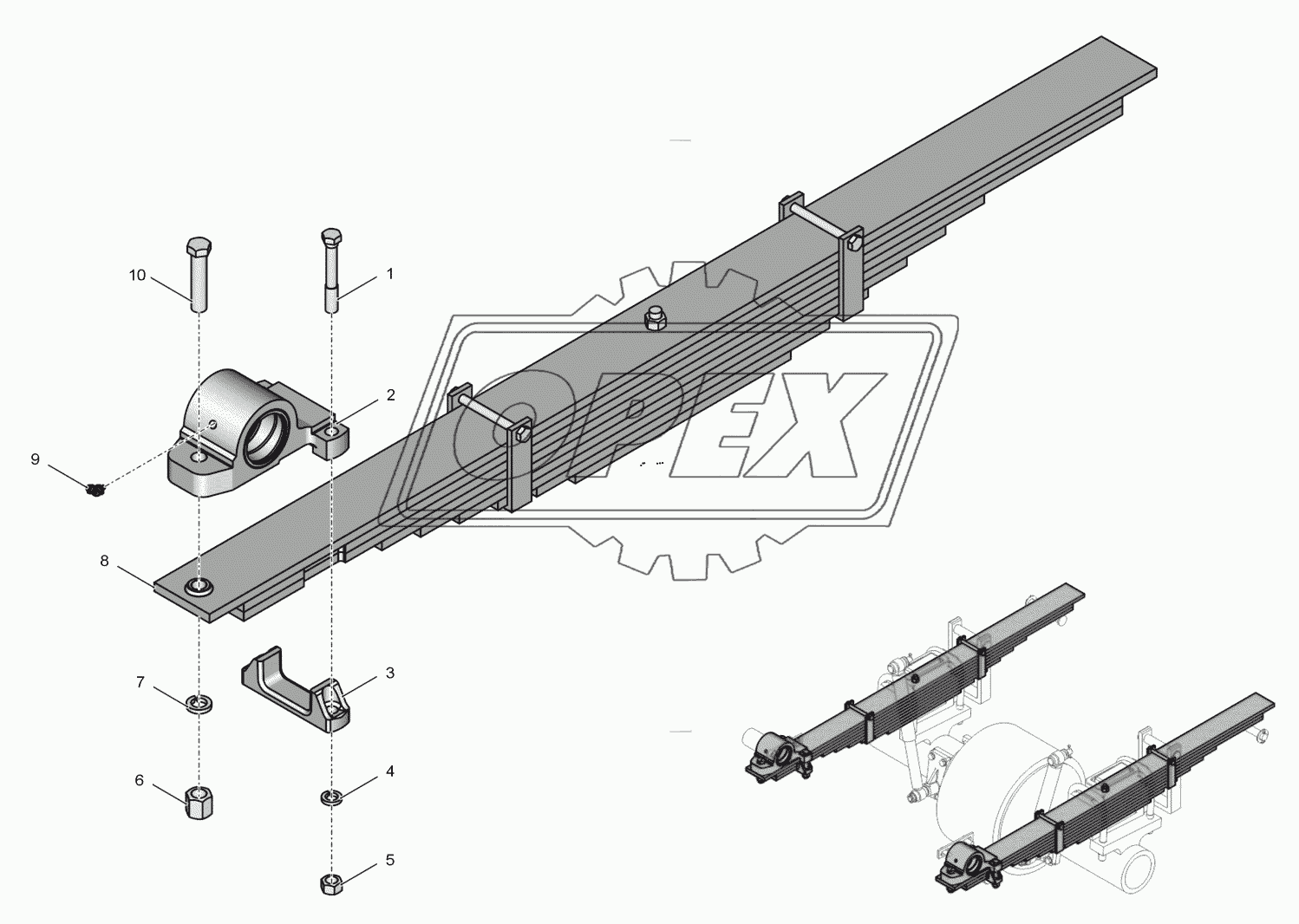 2256010-2900080-2 Рессора с ушком