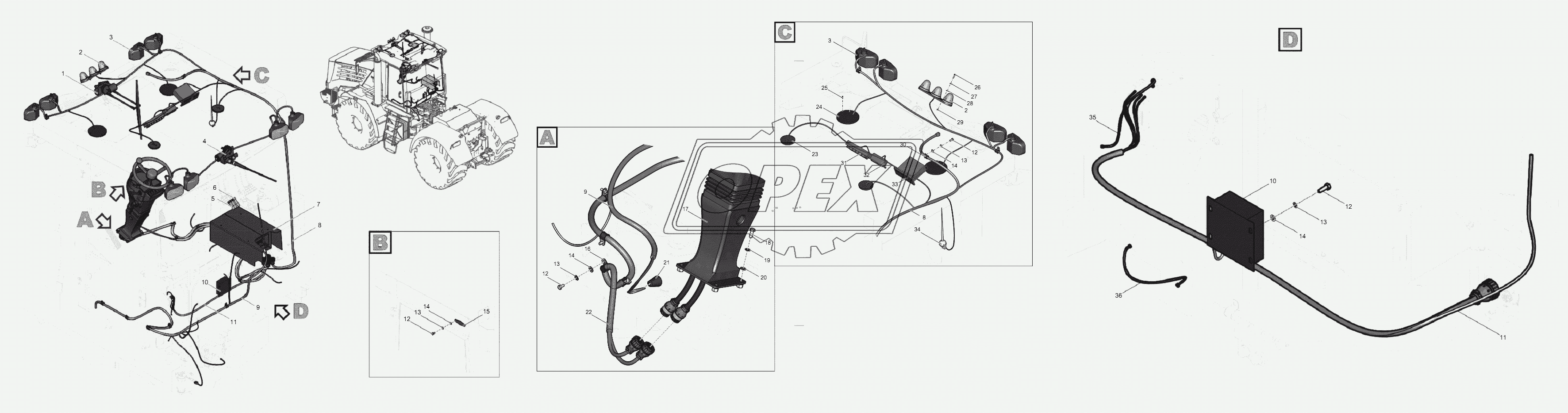 744Р2МC-3799000 Электрооборудование кабины