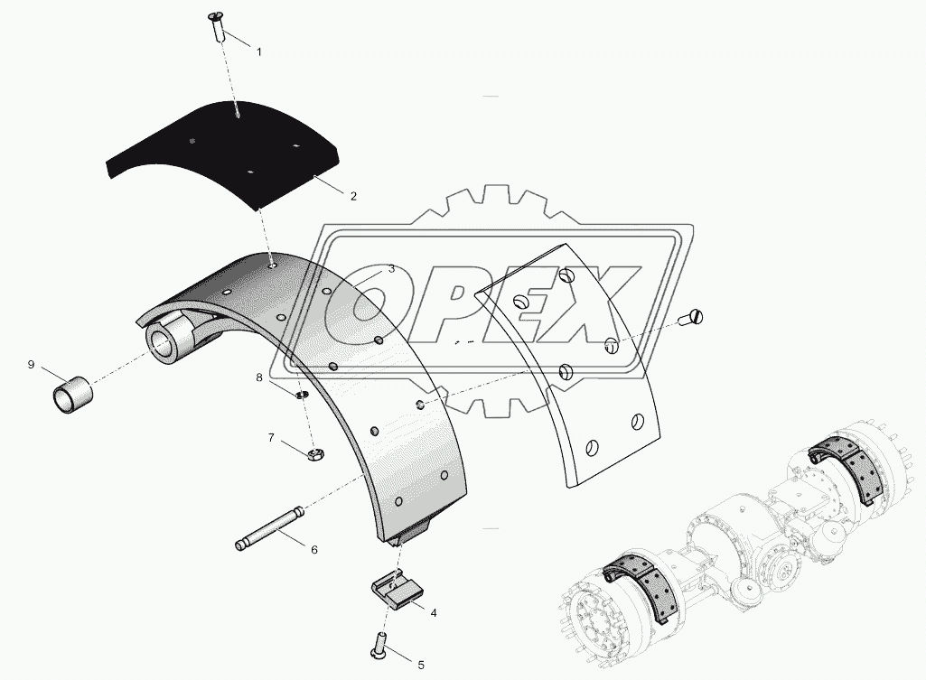 2765020-2300060 Колодка тормоза верхняя