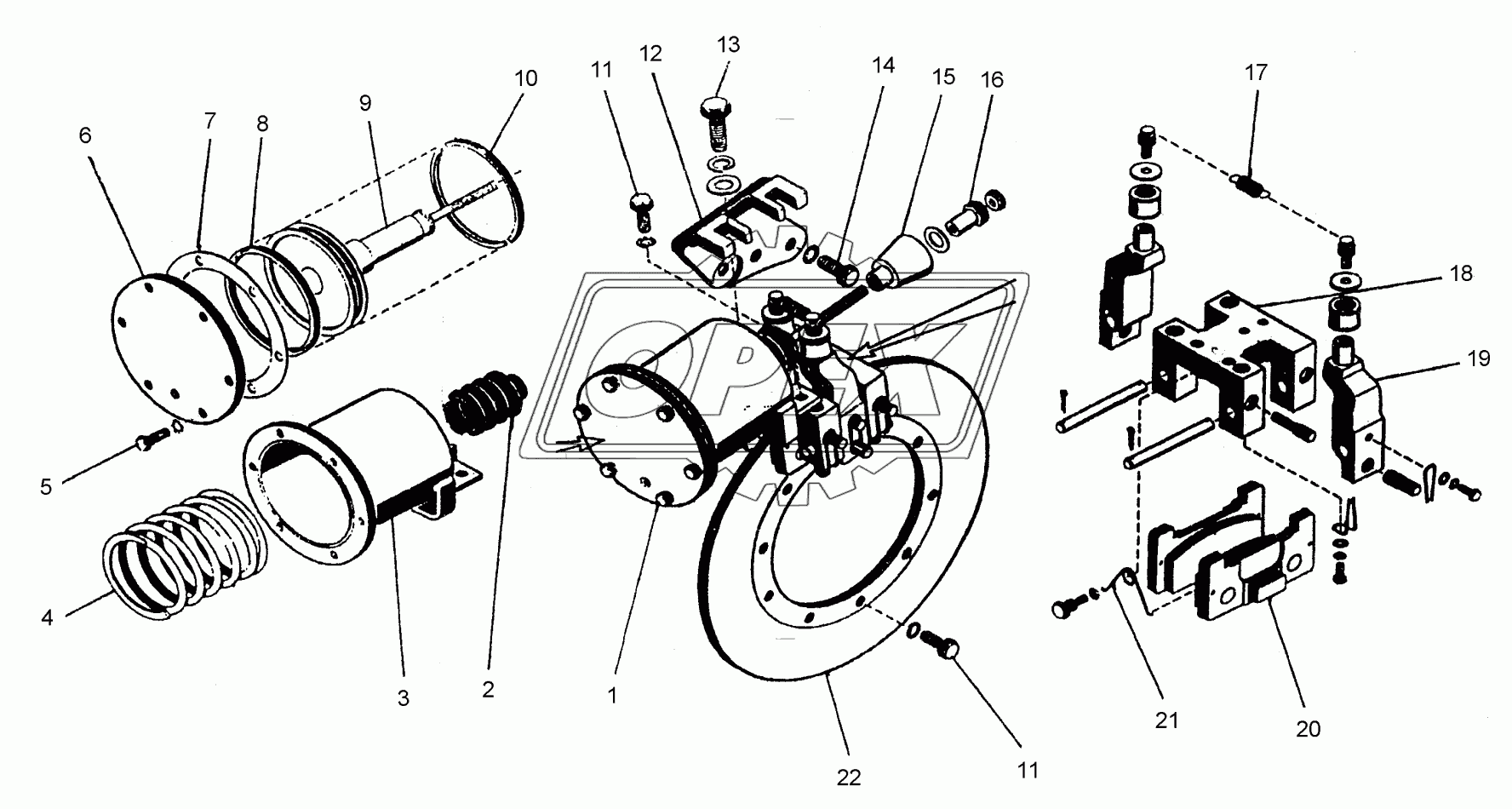 Тормоз стояночный 2256010-3507000