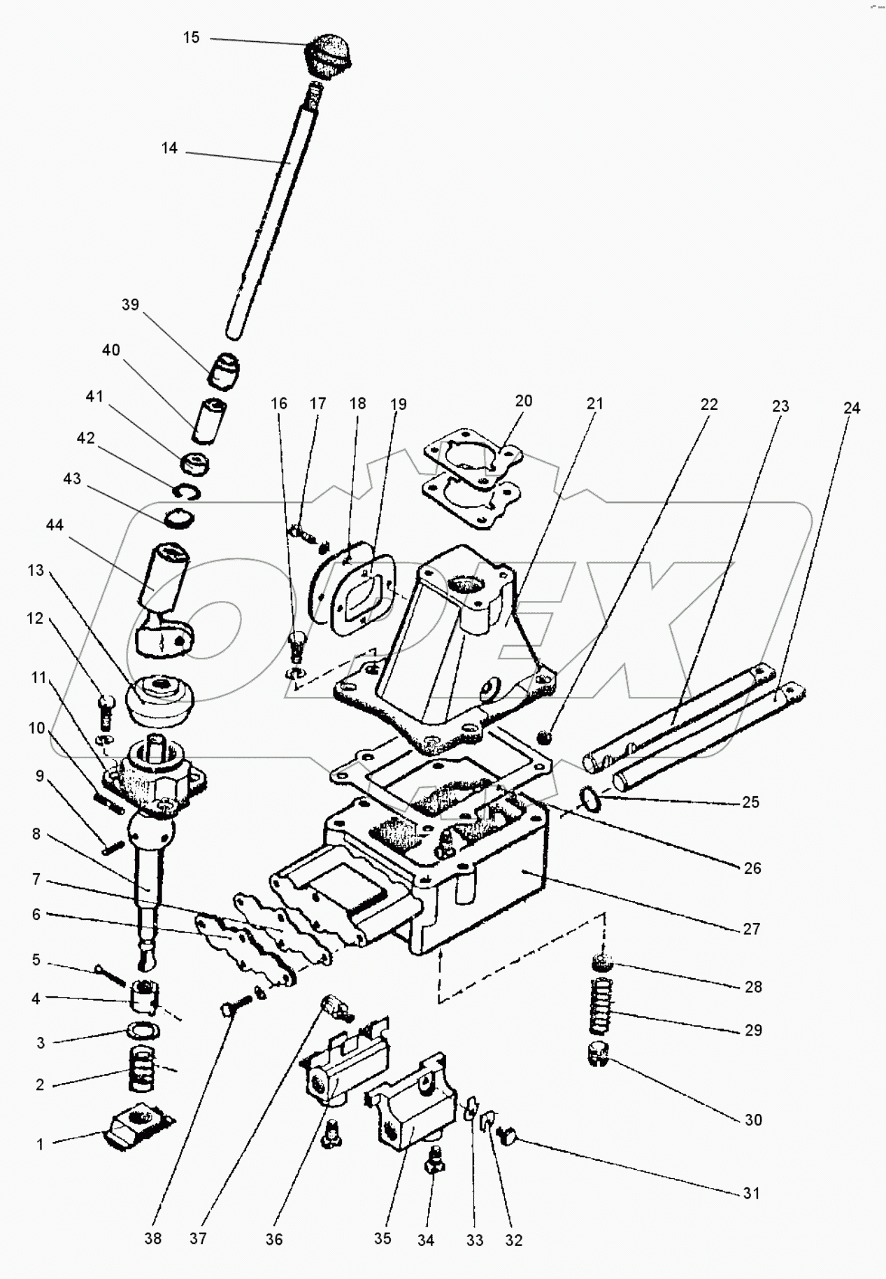  Привод управления коробкой передач