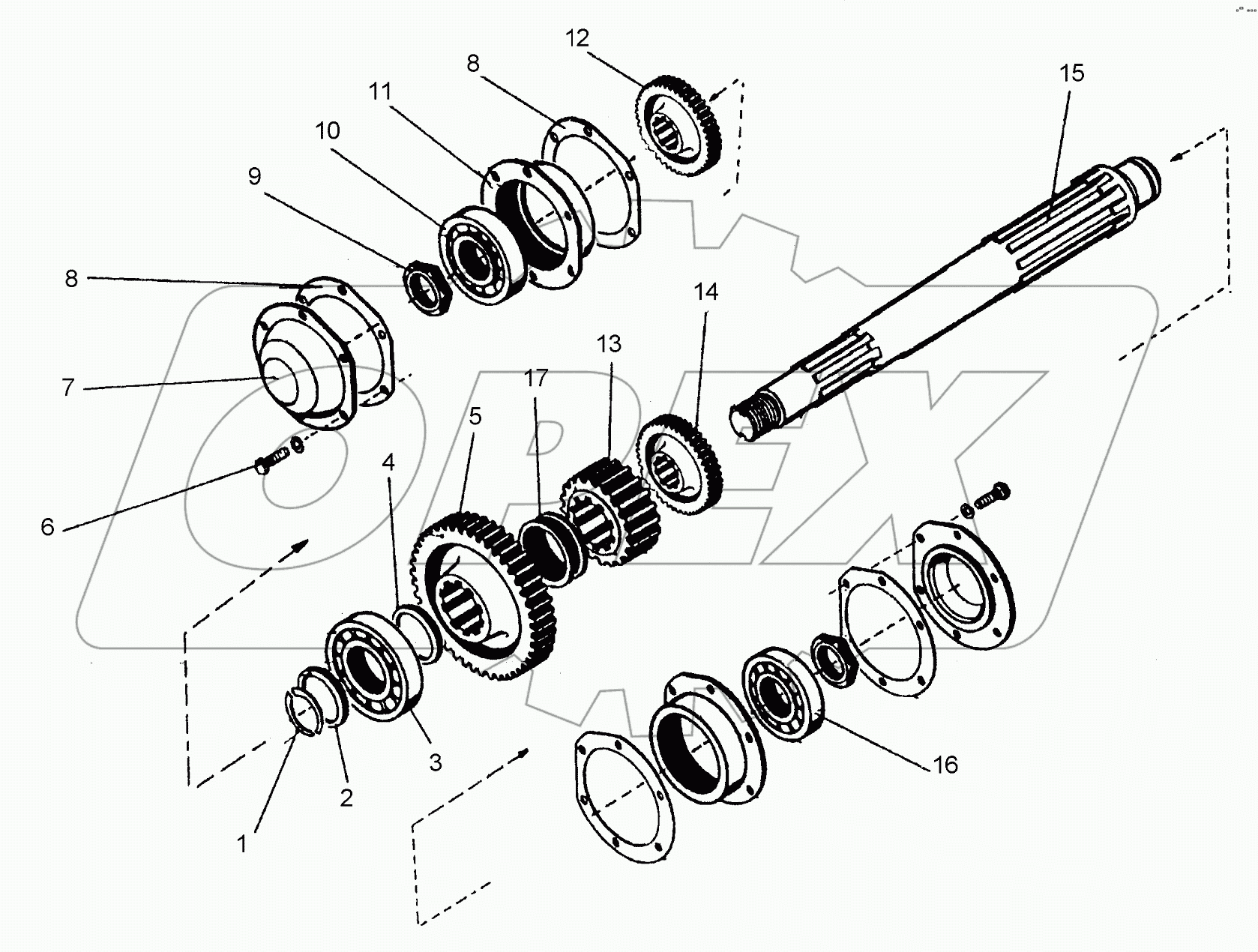  Вал грузовой