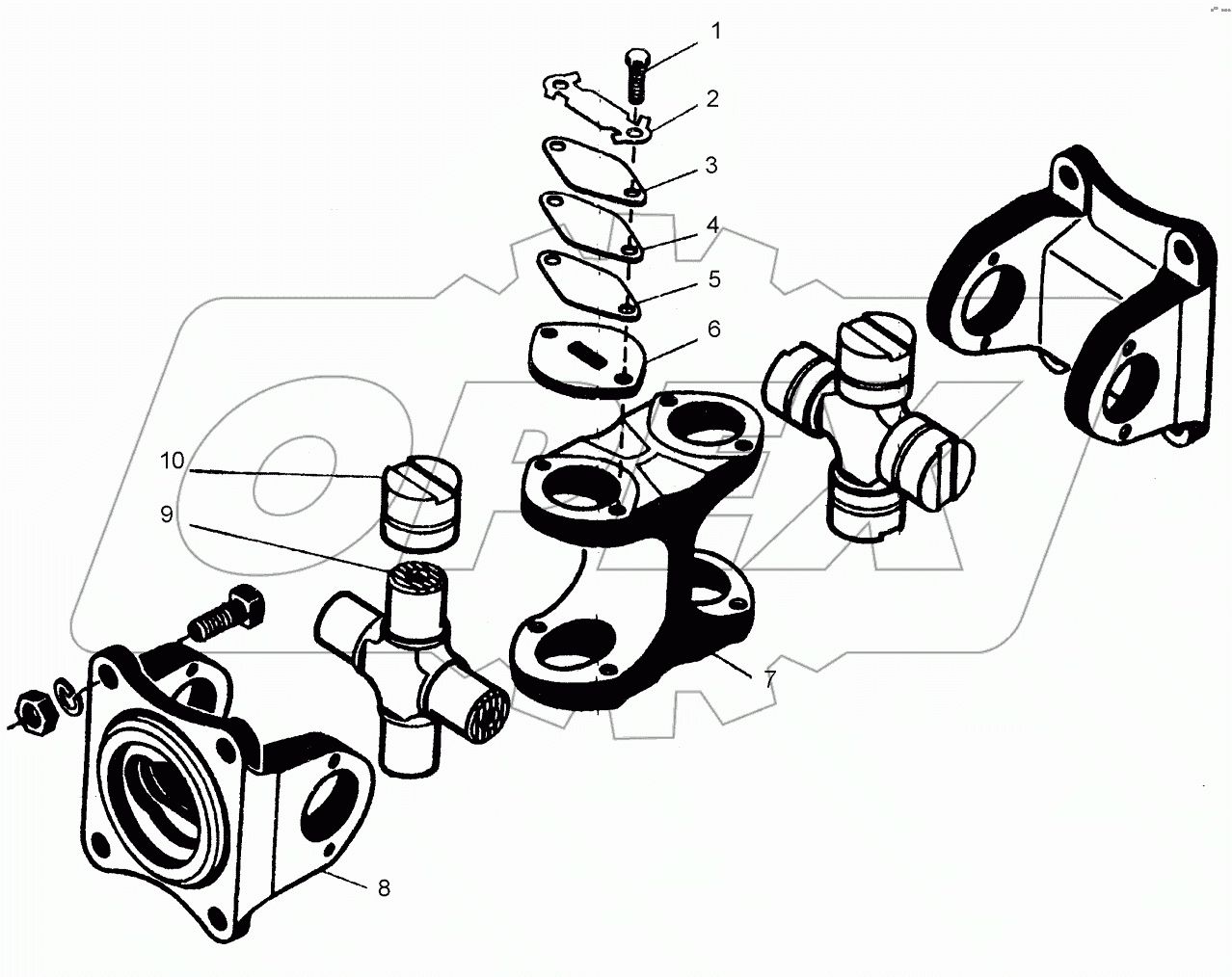  Вал карданный коробки передач
