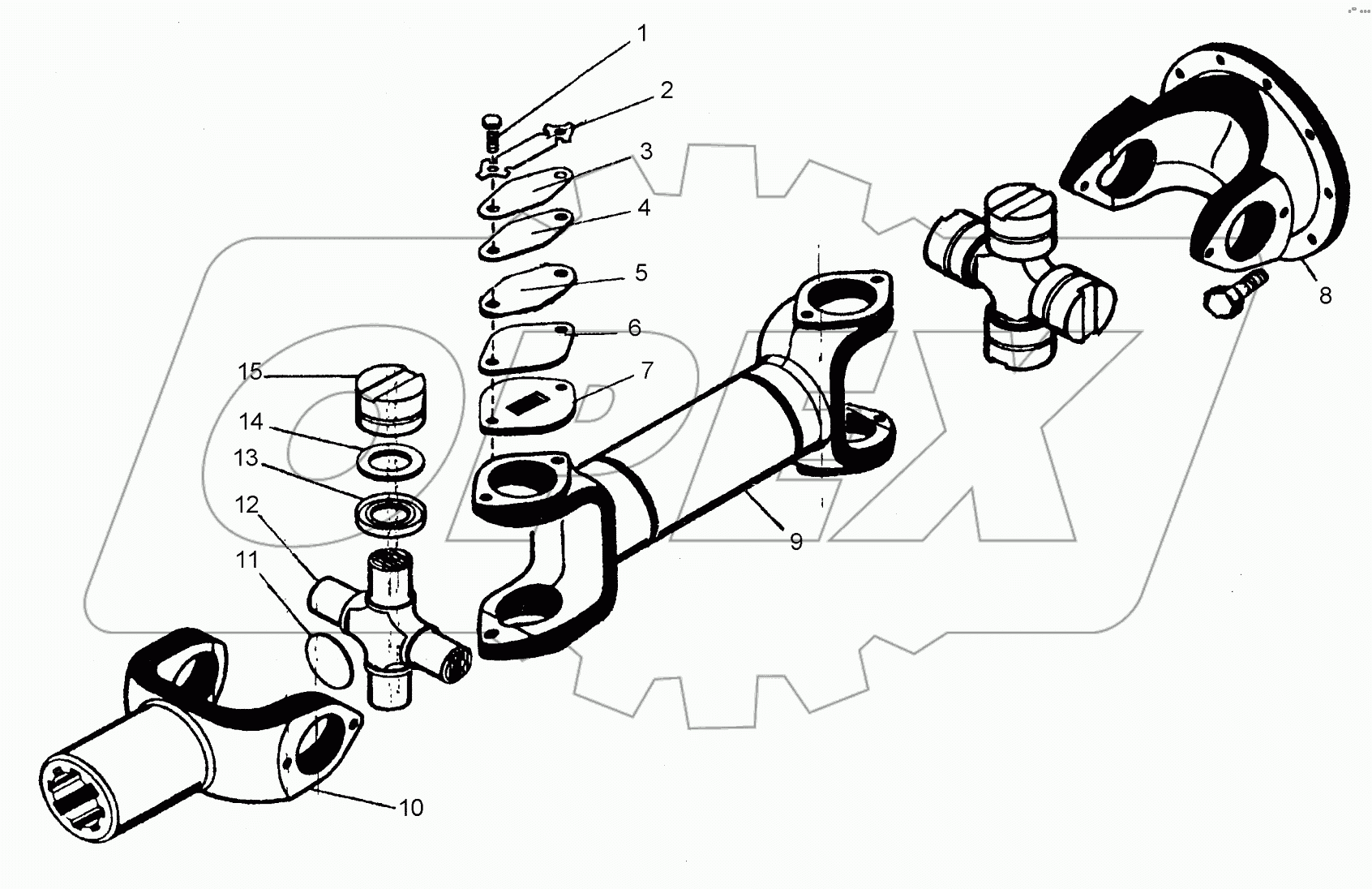  Вал карданный заднего моста