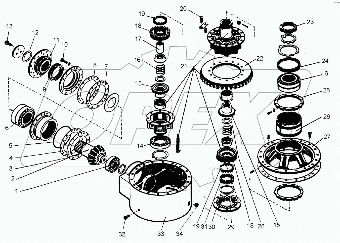  Главная передача с дифференциалом